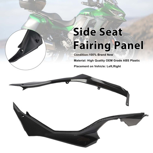 Side Seat Fairing Guards Cowl For Kawasaki Versys 1000 2019-2024 Carbon