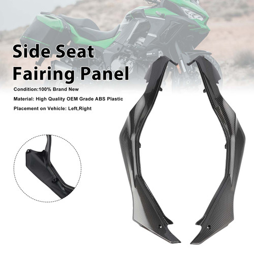 Side Seat Fairing Guards Cowl For Kawasaki Versys 1000 2019-2024 Carbon