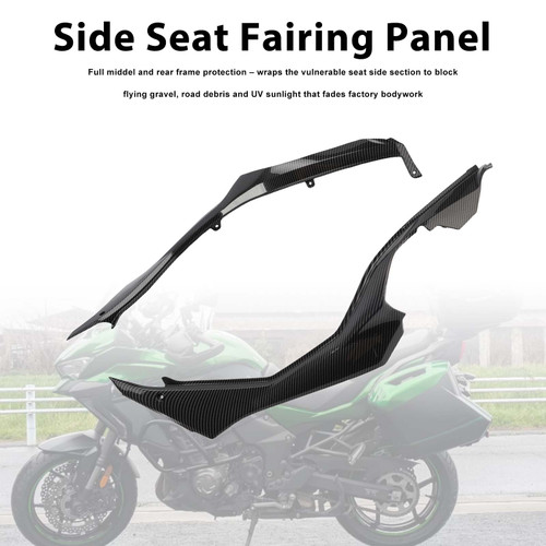 Side Seat Fairing Guards Cowl For Kawasaki Versys 1000 2019-2024 Carbon