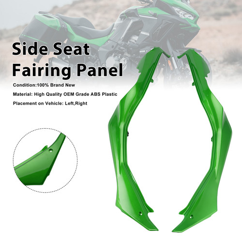 Side Seat Fairing Guards Cowl For Kawasaki Versys 1000 2019-2024 Green