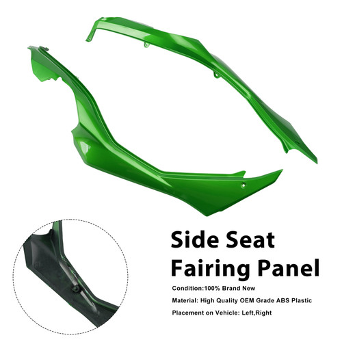 Side Seat Fairing Guards Cowl For Kawasaki Versys 1000 2019-2024 Green