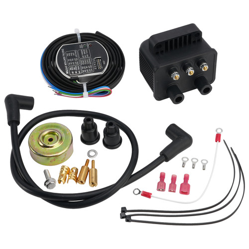 Complete Single Fire Ignition Kit For Big Twin EVO Shovel & Sportster XL 70-03