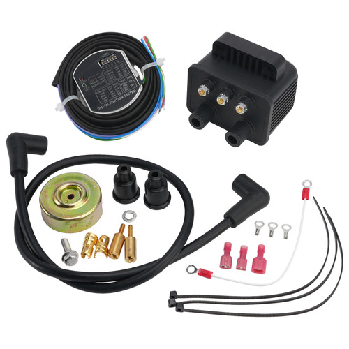 Complete Single Fire Ignition Kit For Big Twin EVO Shovel & Sportster XL 70-03