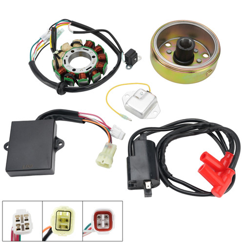 Stator Regulator CDI Box Ignition Coil Flywheel For Yamaha Banshee YFZ350 97-11