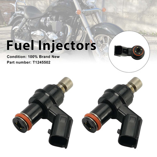 2PC Fuel Injectors T1245502 For America Bonneville T100 Scrambler hruxton