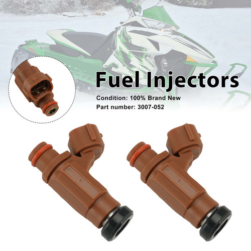 2PC Fuel Injectors 3007-052 For Arctic Cat Sno Pro 500 F5 ZR 4000 2004-2017