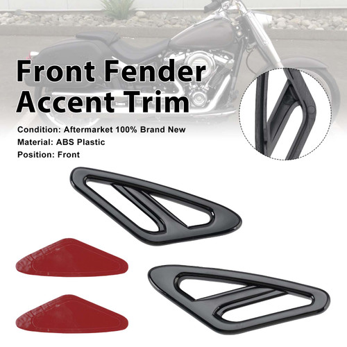 Front Fender Accent Trim For Honda GL1800 Goldwing 1800 2001-2017 Black