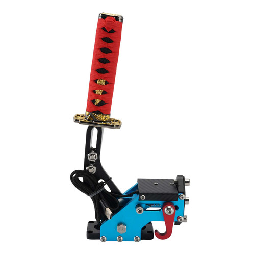 14Bit PC USB3.0 SIM Handbrake Sword Hilt for Racing Games Steering Wheel Stand