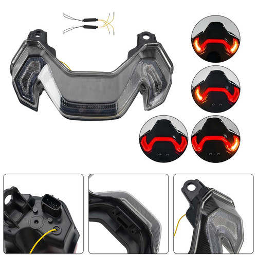 LED Tail Light Turn Signals Integrated For KAWASAKI Z900 Z900SE 2025-2026 Clear