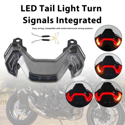 LED Tail Light Turn Signals Integrated For KAWASAKI Z900 Z900SE 2025-2026 Clear