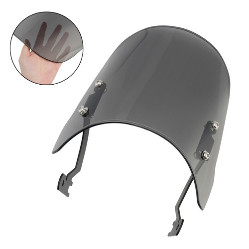 Windshield Windscreen for KAWASAKI W230 / MEGURO S1 2025-2026 Gray