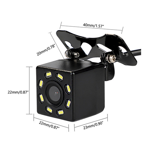 Car Backup 8 LED Camera + 4.3" TFT LCD Car Foldable Monitor Kit Vehicle System