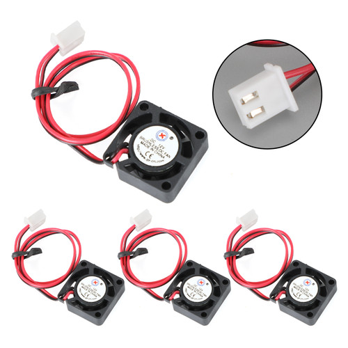 4Pcs Brushless Cooling Blower Fan 12V 0.06A 2006 20x20x6mm Sleeve 2 Pin Wire