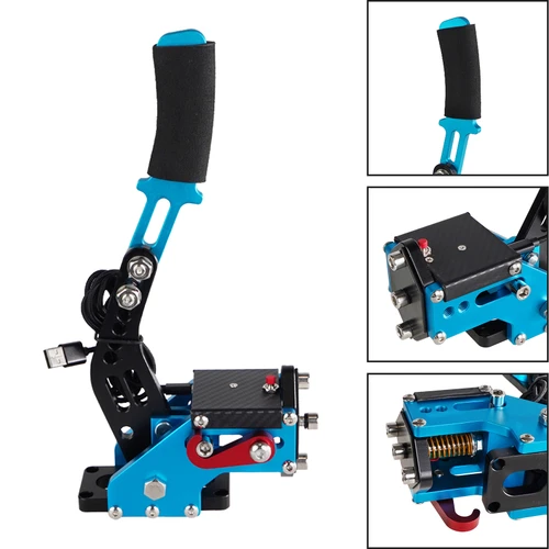 14Bit PS4/PS5 PS USB3.0 SIM Handbrake for Racing Games Thrustmaster T300RS Blue