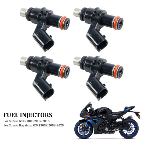 4PCS 15710-21H00 Fuel Injectors 1571021H00 For Suzuki GSXR1000 07-16 GSX1300R 08-20