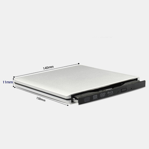 4K UHD Genuine Burner External USB 3.0 Super Slim DVD BD Recorder Drive Silver