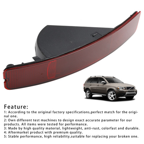 Left Rear Tail Fog Light Reflector 8693009 For Volvo XC90 2003-2006