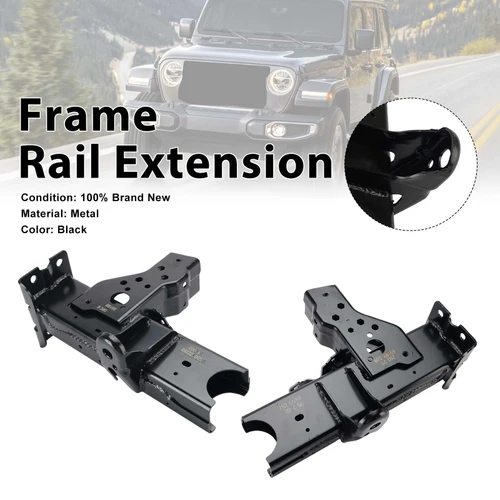 Front Left+Right Frame Horn Rail Fit Jeep JL Wrangler JT Gladiator 2018-2025