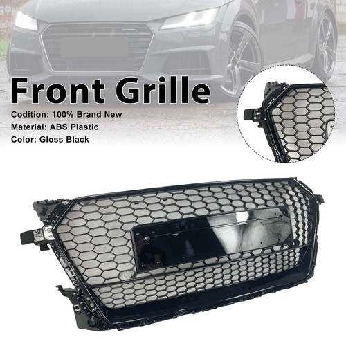 RS?Style Front Honeycomb Grille Grill Fit Audi TT MK3 FV 8S 2014?2023