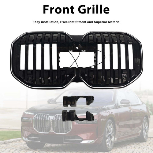 Front Bumper Kidney Grill Grille Fit BMW 7 Series G70 i7 740i 750e 2023-2026