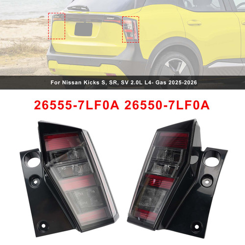 Outer Tail Light 26555-7LF0A 26550-7LF0A For Nissan Kicks 2025-2026