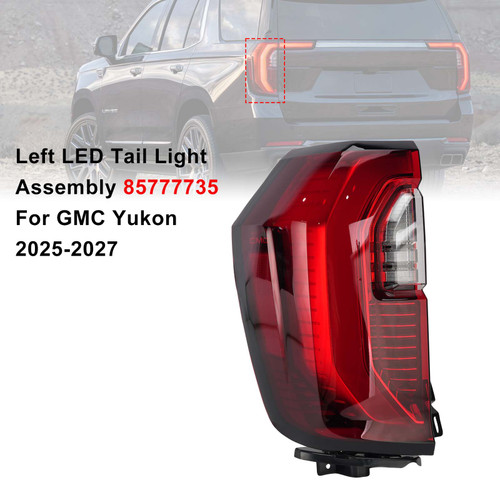 Left LED Tail Light Assembly 85777735 For GMC Yukon 2025-2027