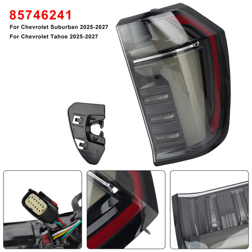 Right LED Tail Light Assembly 85746241 w/ Animated For Chevy Suburban 2025-2027