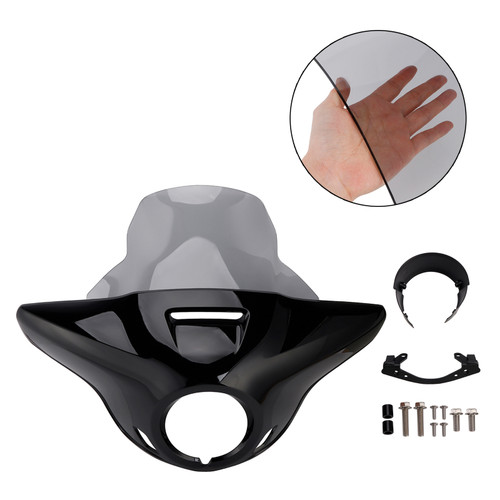 Windshield Headlight Fairing fit for CMX1100 Rebel 21-24 Gloss Black+Gray