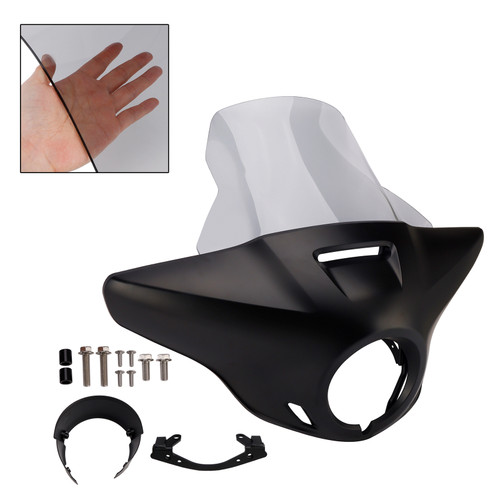 Windshield Headlight Fairing fit for CMX1100 Rebel 21-24 Matt Black+Gray