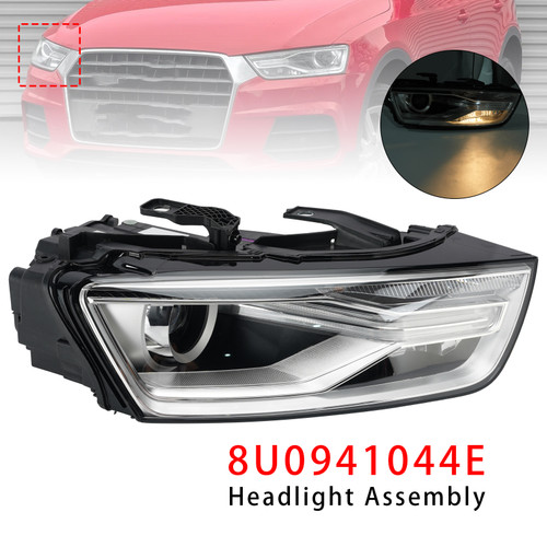 Right Xenon Headlight W/ Bulb and Ballast 8U0941044E For Audi Q3 2016-2018