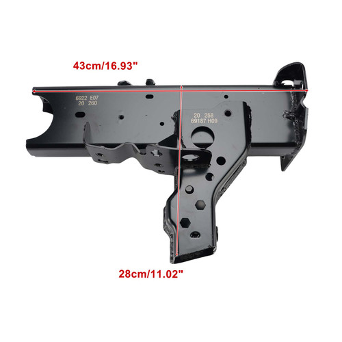 Front Left Rail Extension 68638761AB Fit Jeep JL Wrangler JT Gladiator 2018-25