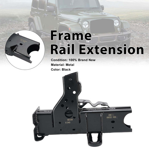 Front Right Rail Extension 68382862AA Fit Jeep JL Wrangler JT Gladiator 2018-25