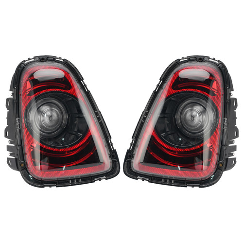Rear Left+Right Tail Lamp Black Line Retrofit Kit For Mini R56 2010-2013