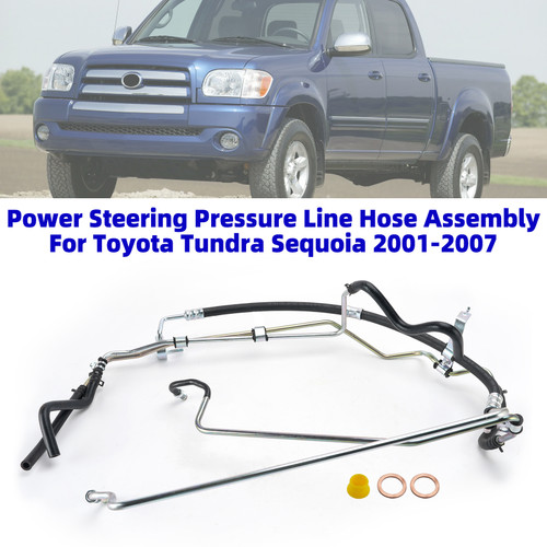 Power Steering Pressure Line Hose Assembly For Toyota Tundra Sequoia 2001-2007