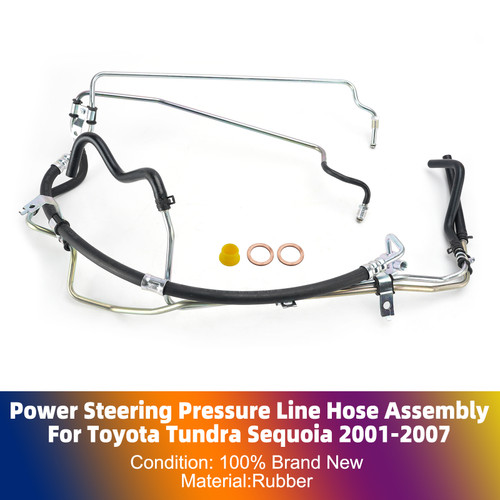 Power Steering Pressure Line Hose Assembly For Toyota Tundra Sequoia 2001-2007