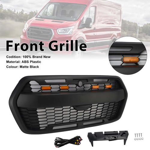 Front Bumper Grill 2467809 Fit Ford Transit MK8 Trail 2019-Onwards Raptor Style