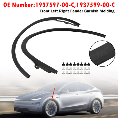 Left Right Fender Molding 1937597-00-C 1937599-00-C For Tesla Model Y 2025-2026