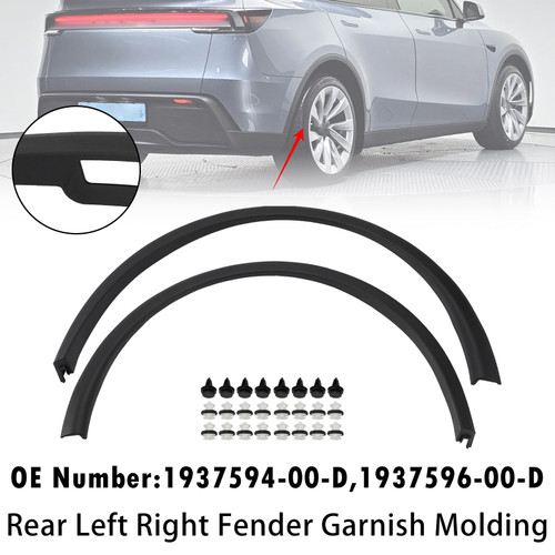 Rear Left Right Fender Garnish Molding For Tesla Model Y 2025-2026