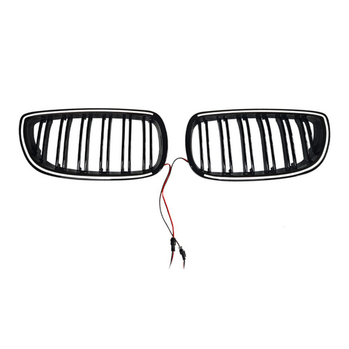 Gloss Black Front Kidney Grill Grille Fit BMW E92 E93 335i 328i Coupe 2006-2009