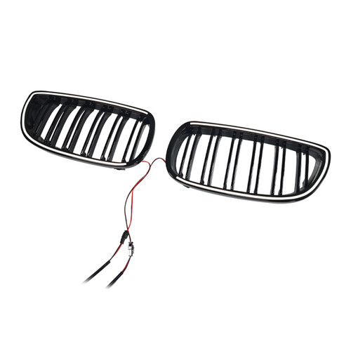 Gloss Black Front Kidney Grill Grille Fit BMW E92 E93 335i 328i Coupe 2006-2009
