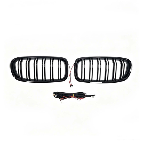 Double Slat Front Kidney Grille Grill Fit BMW 3 Series F30 F35 2012-2019
