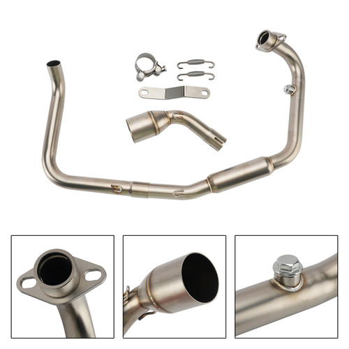 Header Link Pipe Exhaust Full System For Benelli TNT125 TNT 135 2017-2023