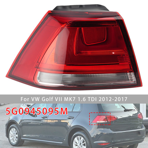 Rear Outer Left Taillight 5G0945095M For VW Golf VII MK7 1.6 TDI 2012-2017