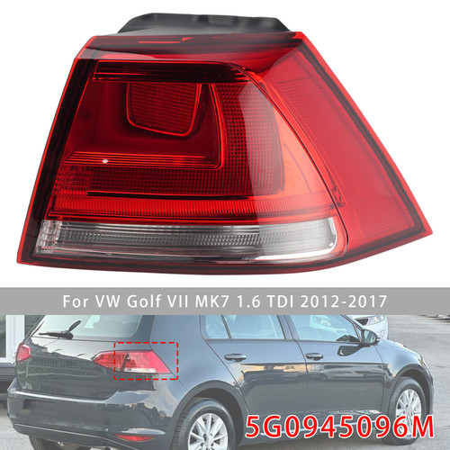 Rear Outer Right Taillight 5G0945096M For VW Golf VII MK7 1.6 TDI 2012-2017