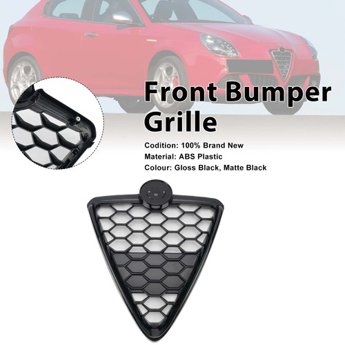 Front Bumper Grille 156112051 Fit Alfa Romeo Giulietta 2010-2016 Gloss Black