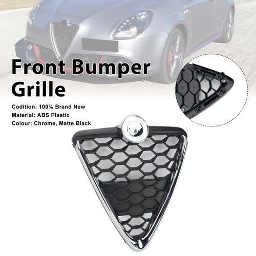 Front Bumper Grille Grill 156112051 Fit Alfa Romeo Giulietta 2010-2016 Chrome