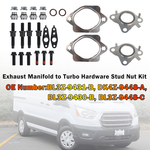 Exhaust Manifold to Turbo Hardware Stud Nut Kit for Ford 3.5L EcoBoost V6