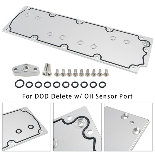 LS Gen 4 O-ringed Valley Pan Cover Plate For DOD Delete w/ Oil Sensor Port