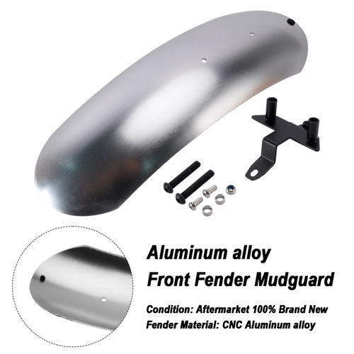 Extended Aluminum alloy Front Mudguard For Street Scrambler 900 2026-2027 Silver