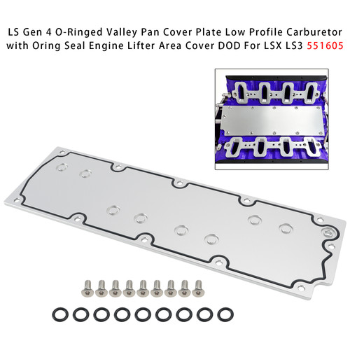 LS Gen 4 O-Ringed Valley Pan Cover Plate Low Profile For LSX LS3 551605